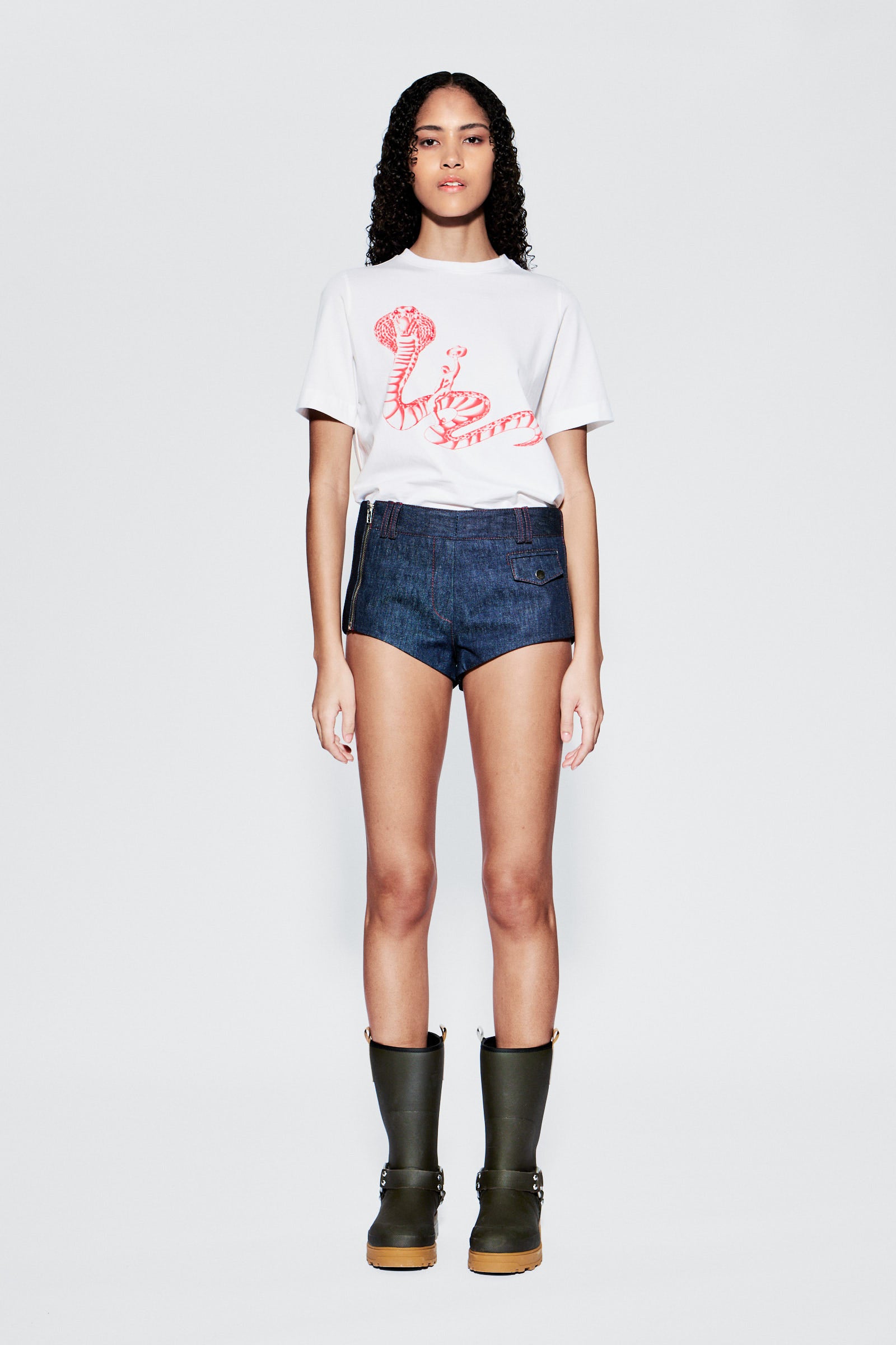 Hilda Shorts | Raw Italian Denim – Deadwood Studios