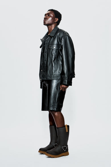 Oracle Black Leather Jacket