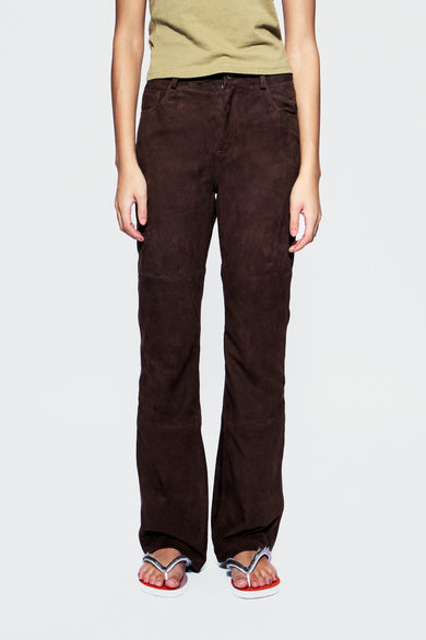 Porter Brown Suede Pants