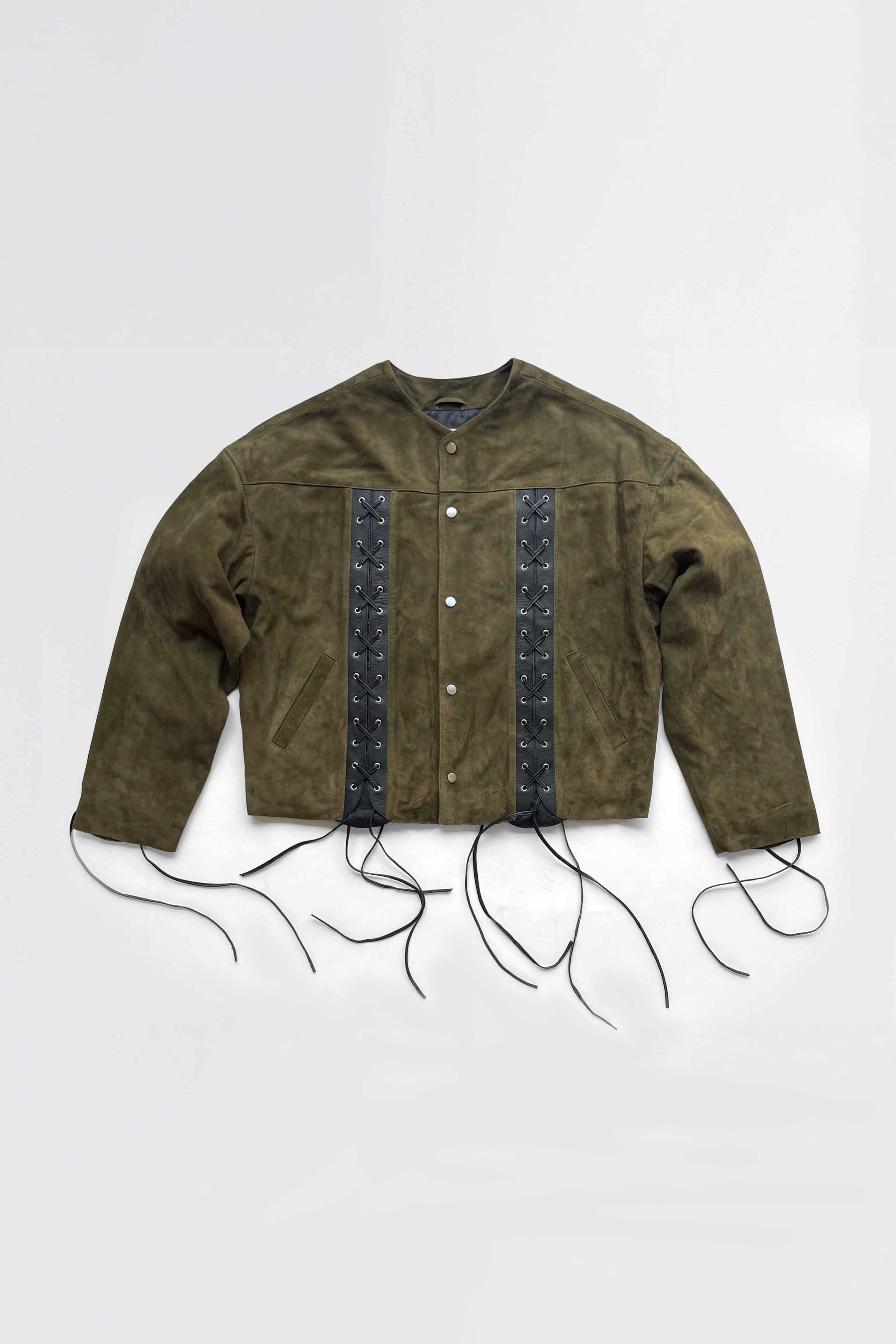 Romy Oversized Leather Jacket – Upcycled & Unisex – Deadwood Studios