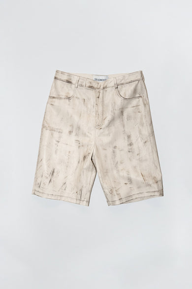 Boi Muddy Leather Shorts