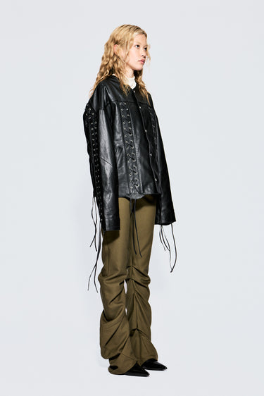 Romy Oversized Leather Jacket