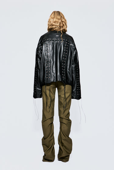 Romy Oversized Leather Jacket
