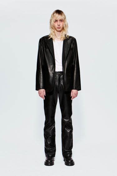 Stanley Black Leather Blazer