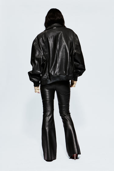 Wingman Black Leather Jacket