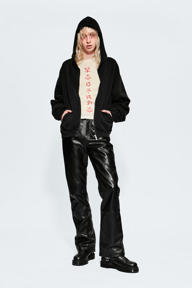 Porter Black Leather Pants