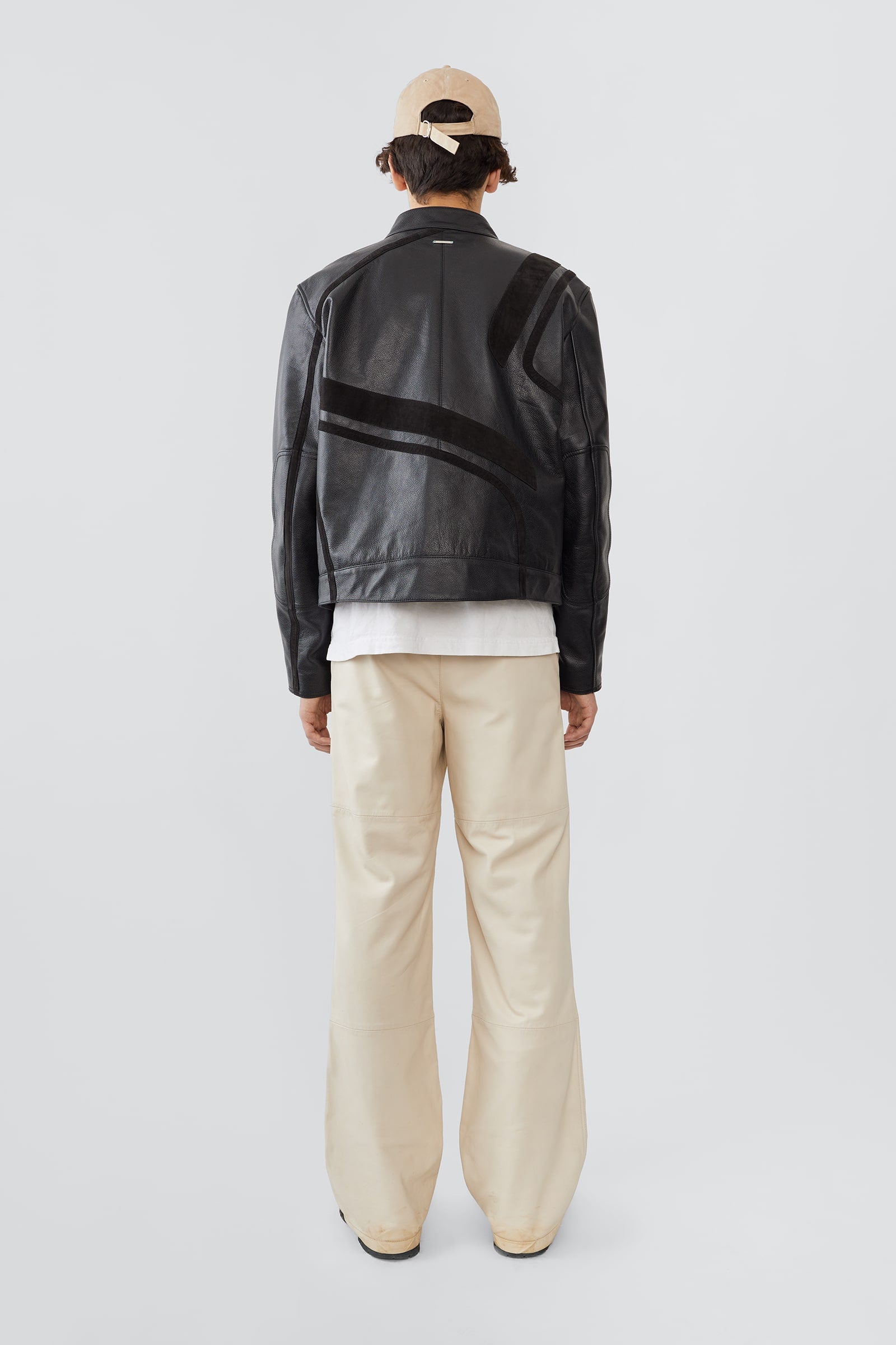 Men's Hiro Black Leather Jacket | Upcycled Leather – Deadwood Studios