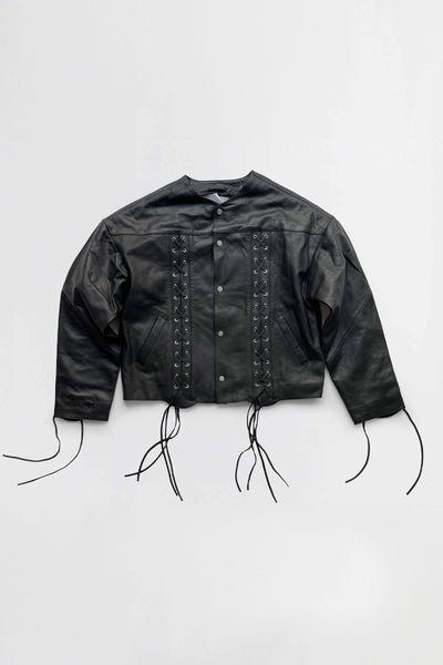 ジャケット・アウター ROMEe Romy-leather-jacket-black-