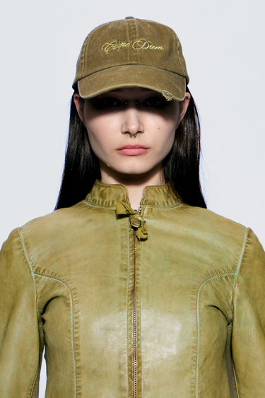 Carpe Diem Green Dad Cap