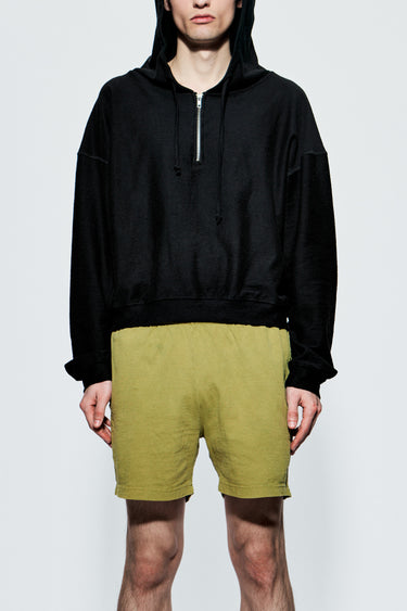 Carpe Diem Olive Cotton Shorts