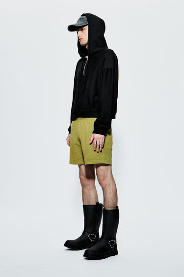 Carpe Diem Olive Cotton Shorts