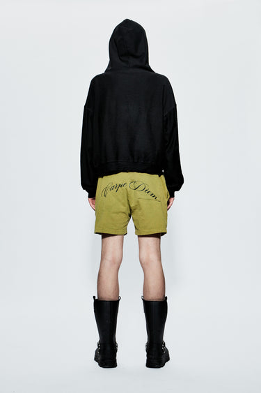 Carpe Diem Olive Cotton Shorts