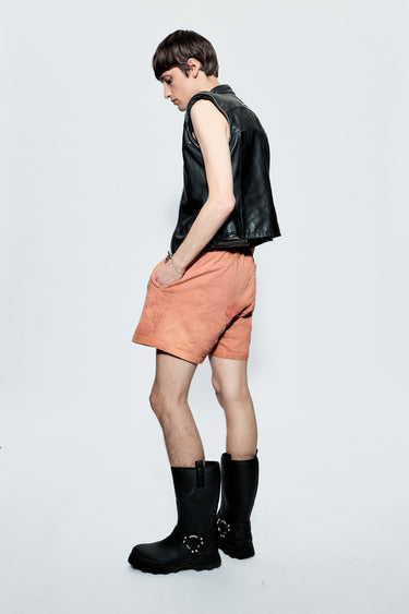 Trust Terracotta Cotton Shorts