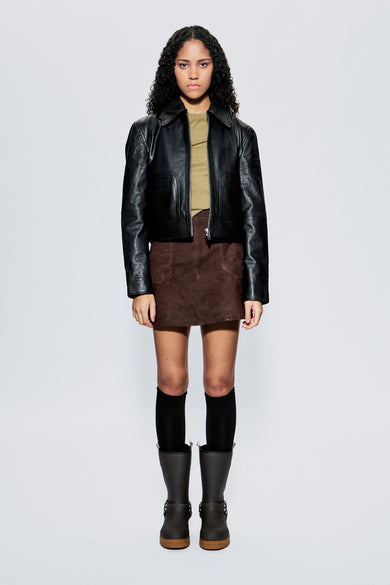 Gable Black Leather Jacket