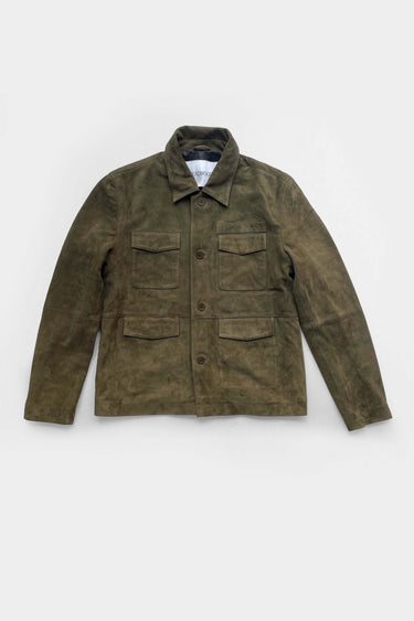 Gobi Army Green Suede Jacket
