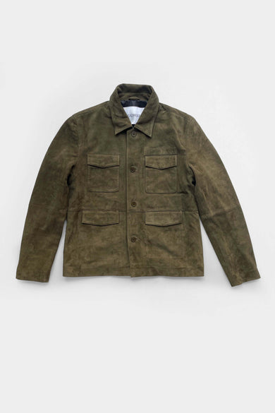 Gobi Army Green Suede Jacket