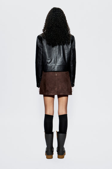 Lena Brown Suede Skirt