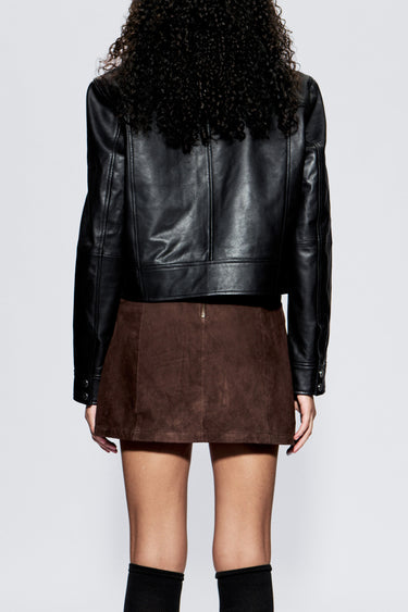 Lena Brown Suede Skirt