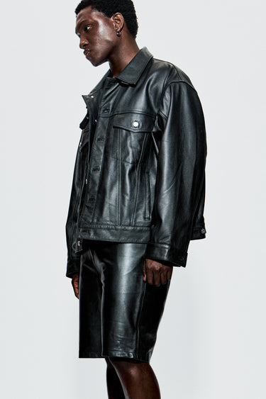Oracle Black Leather Jacket