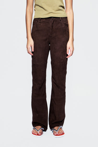 Porter Brown Suede Pants