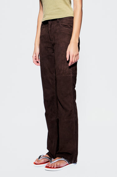 Porter Brown Suede Pants