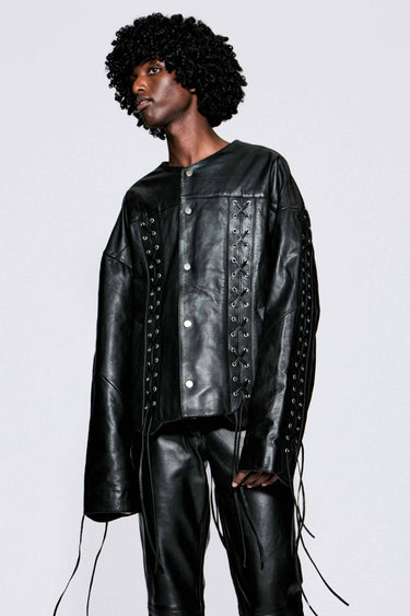 Romy Oversized Leather Jacket