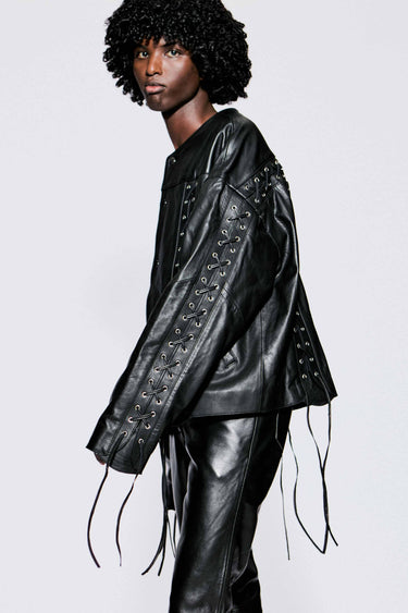 Romy Oversized Leather Jacket