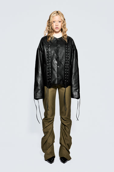 Romy Oversized Leather Jacket