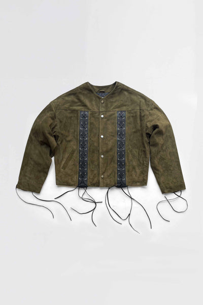 Romy Oversized Suede Jacket – Upcycled & Unisex – Deadwood Studios