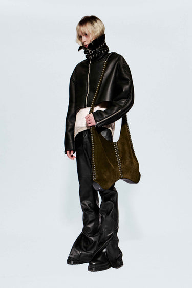 Roux Cropped Shearling Jacket