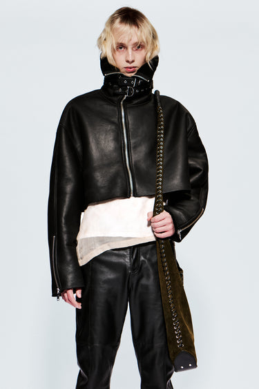 Roux Cropped Shearling Jacket