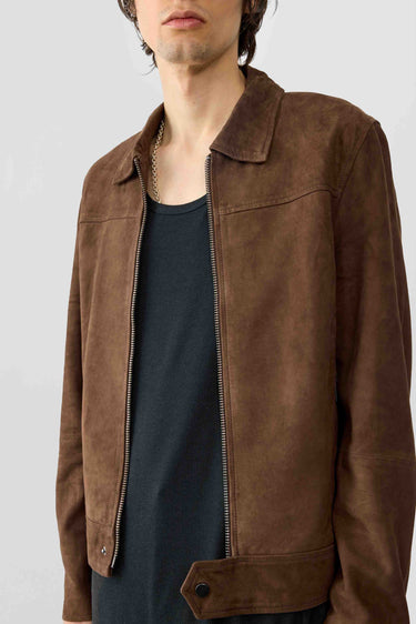 Sharpe Brown Suede Jacket