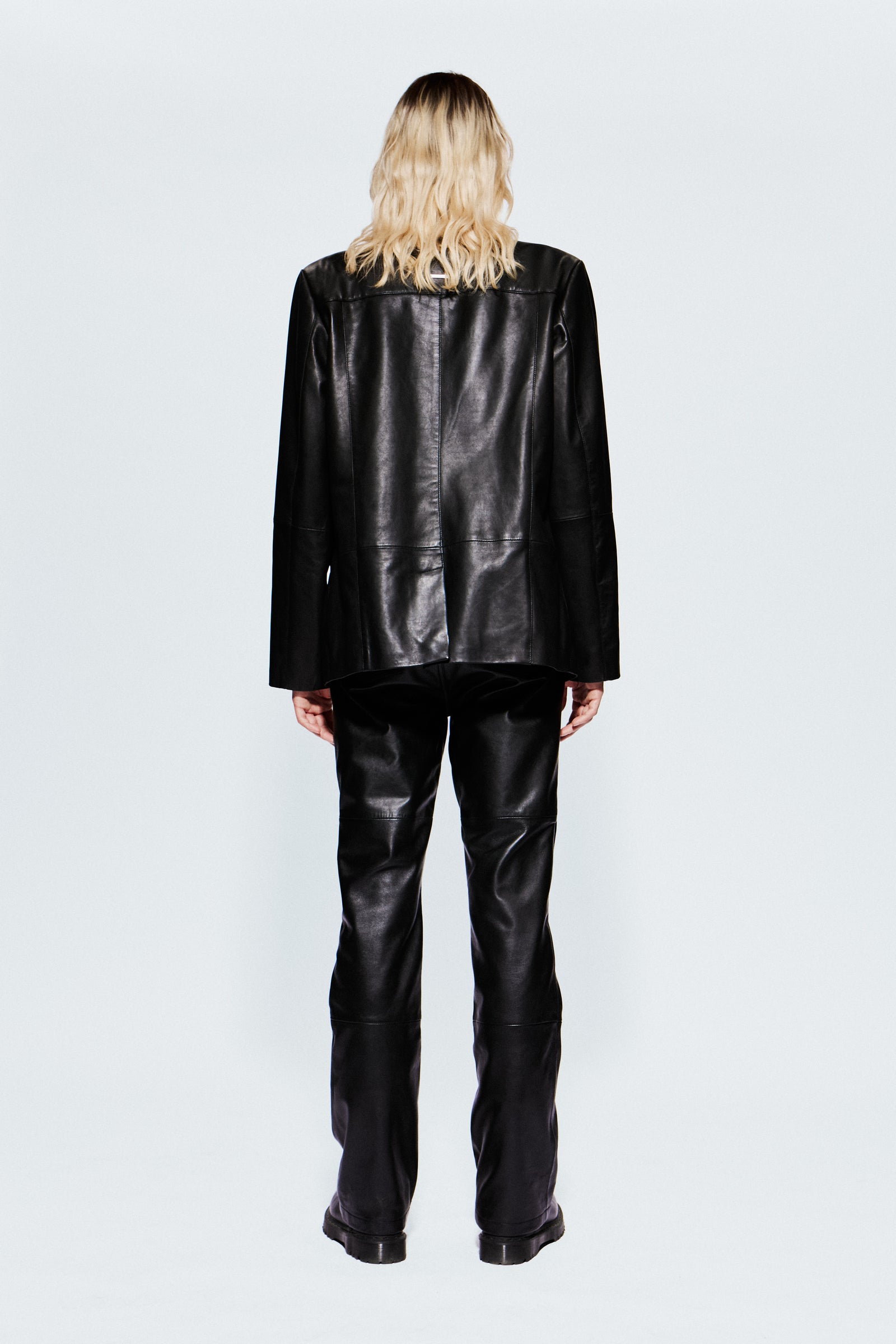 Men's Stanley Black Leather Blazer – Deadwood Studios