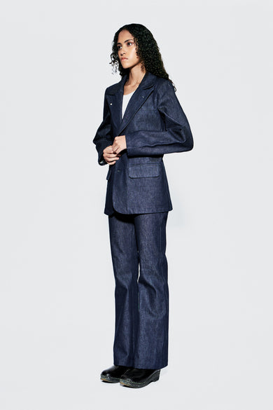Stanley Blazer – Raw Indigo Denim