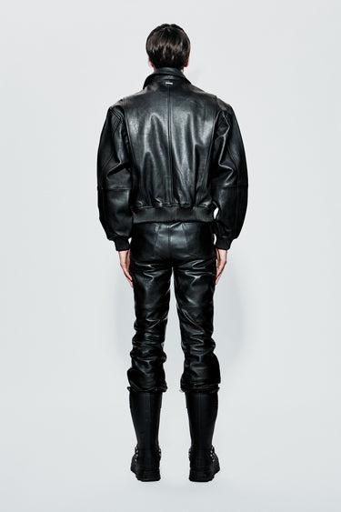 Wingman Black Leather Jacket
