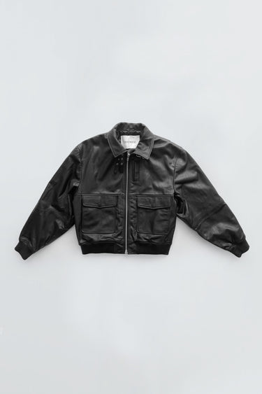 Wingman Black Leather Jacket