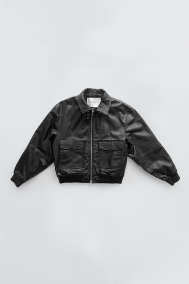 Wingman Black Leather Jacket