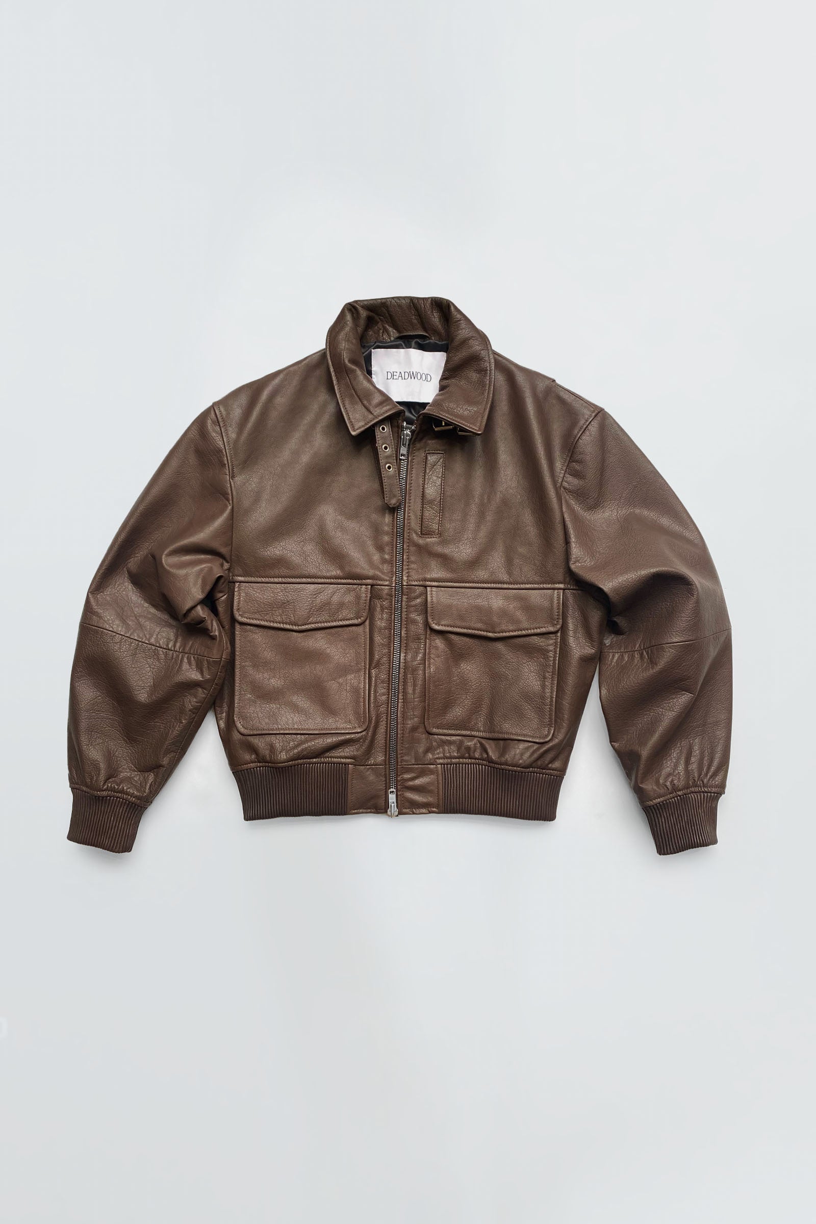 Wingman Flight Jacket in Brown Leather – Deadwood Studios