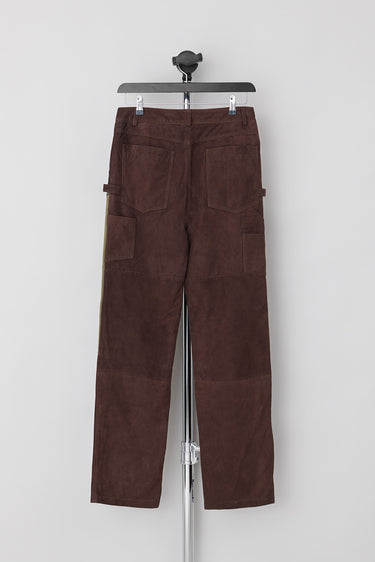 Parker Brown Suede Pants - Olive Patch