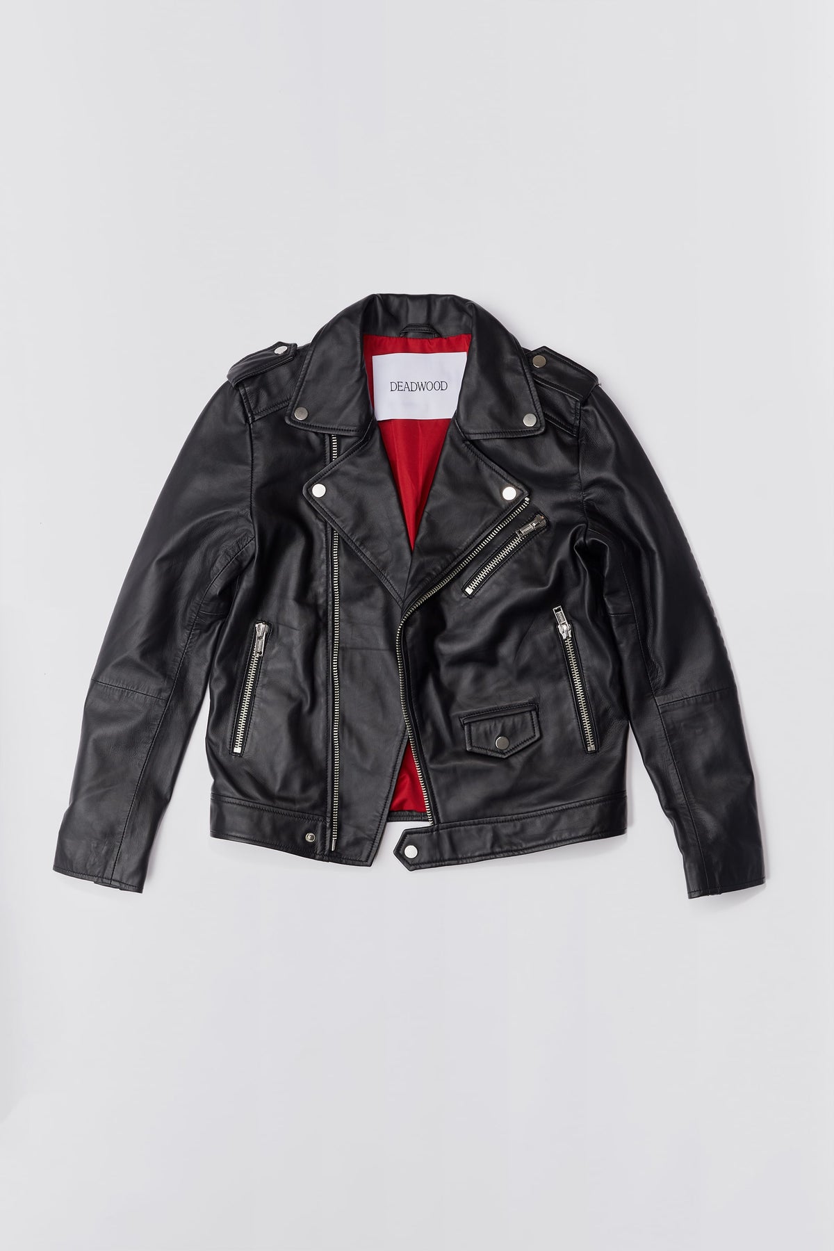 River Leather Biker Jacket – Upcycled Lambskin | Deadwood 